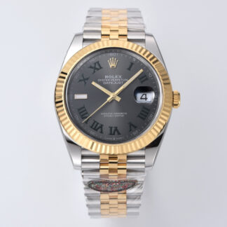 Rolex 41mm two-tone gold datejust, fully open mold 3235 movement
