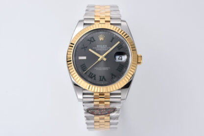 Rolex 41mm two-tone gold datejust, fully open mold 3235 movement