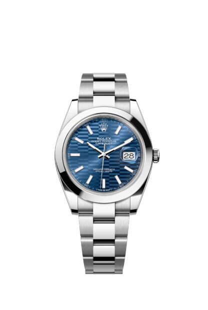 Rolex 41mm Datejust White Case Bevel Bezel Three Beads Strap