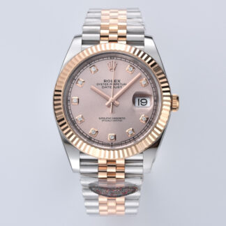 Rolex 126331 Moissanite Rose Gold 41mm Datejust
