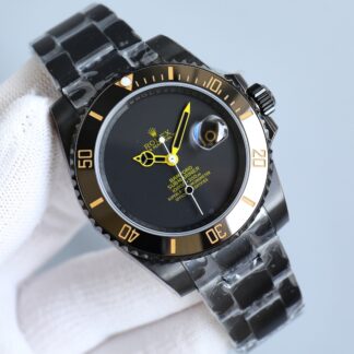Rolex BLAKEN Submariner Series! Night Black Simple Casual Style - Rolex Carbon Black Steel King