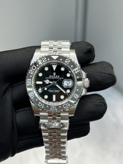 Rolex gmt with grey and Black bezel