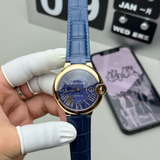 Cartier Blue Balloon Rose Gold Mechanical Watch
