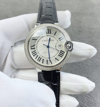 Cartier round, elegant and noble men's mechanical watch