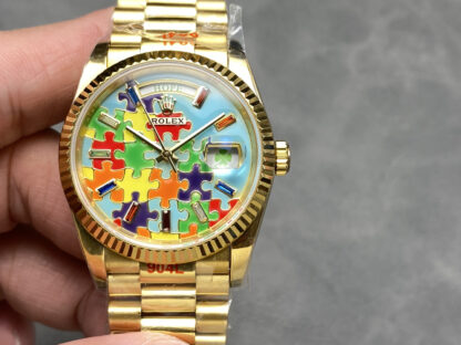 Rolex Oyster Perpetual Day-Date with Mosaic enamel dial