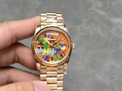 Rolex Oyster Perpetual Day-Date with Mosaic enamel dial