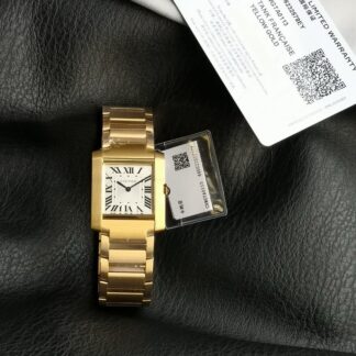 Cartier French Tank Series Gold Round Watch