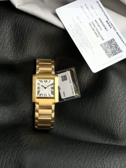 Cartier French Tank Series Gold Round Watch