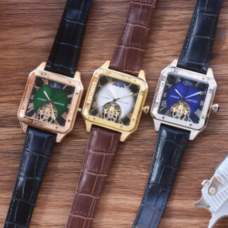 Cartier Square Skeleton Mechanical Watch