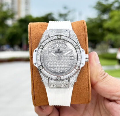 Hublot Big Bang "One Click" Stainless Steel Rainbow Watch
