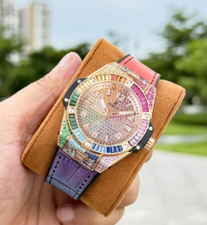 Hublot Big Bang "One Click" Stainless Steel Rainbow Watch