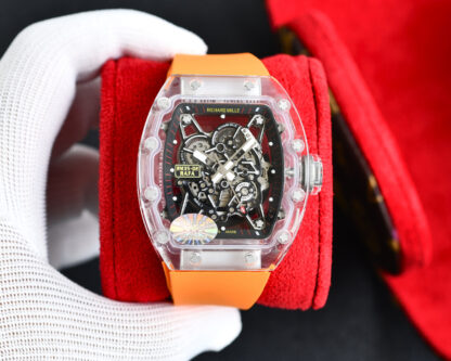 RichardMille RM35-02 transparent hollow mechanical watch