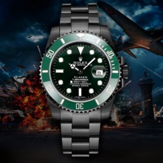 Rolex matte black carbon steel king