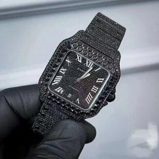Cartier Santos Black Warrior Mechanical Watch