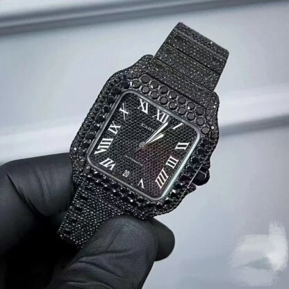 Cartier Santos Black Warrior Mechanical Watch