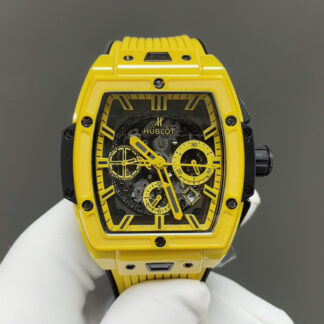 Hublot Tonneau Yellow Ceramic Watch