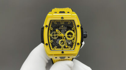 Hublot Tonneau Yellow Ceramic Watch