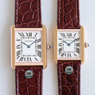 Cartier classic tank series low-key and elegant watch