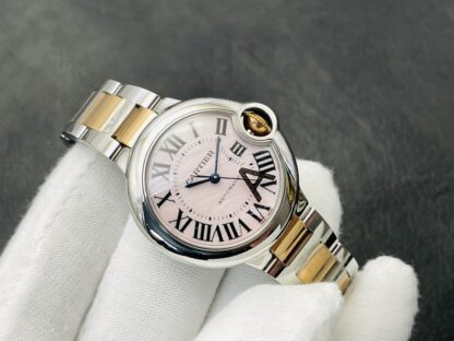 Cartier Blue Balloon Series Shining Transparent Mechanical Watch