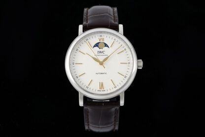 IWC Portofino series 40mm moon phase stainless steel mechanical men's watch