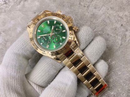 Rolex Daytona with all-gold green dial