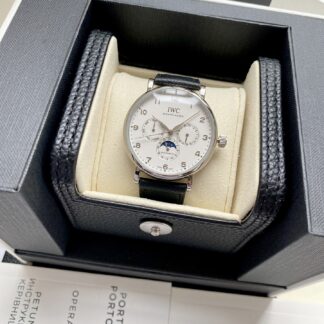 IWC Portuguese series multi-function moon phase 6-pin watch