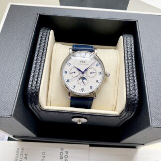 IWC Portuguese series multi-function moon phase 6-pin watch