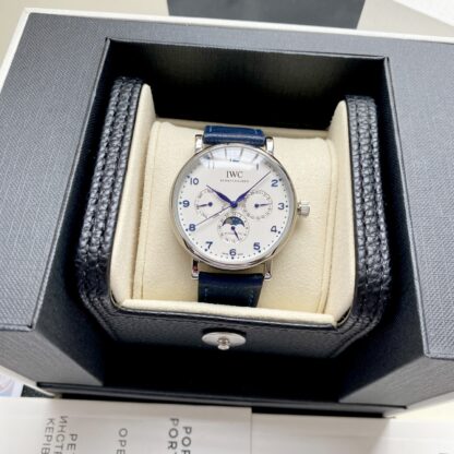 IWC Portuguese series multi-function moon phase 6-pin watch