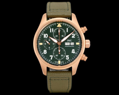 IWC Bronze Gold Chronograph Spitfire Series Watch