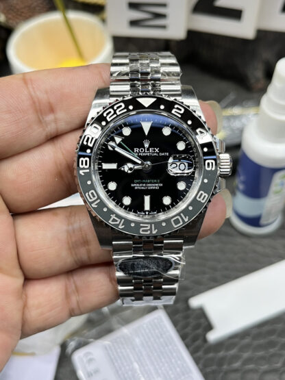 Rolex Greenwich Series Grey-Black Small Green Hands GMT 40mm