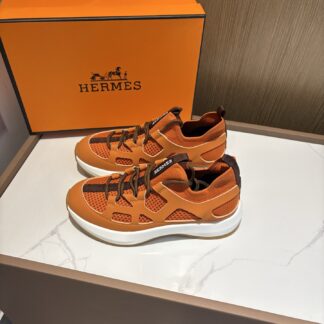 Hermes orange stylish simple casual sports shoes