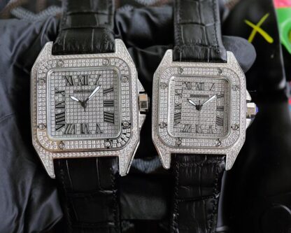 Cartier Santos Diamond Series Mechanical Watch