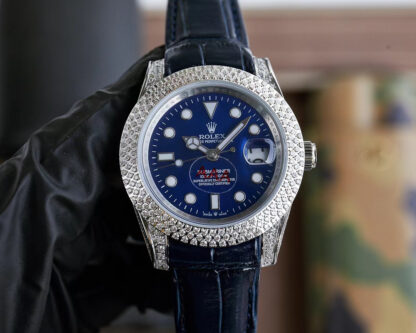 Rolex fully customized curved bezel perfectly fits the wrist