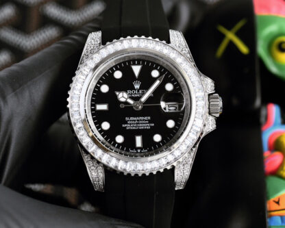 Rolex fully customized curved bezel perfectly fits the wrist
