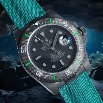 Rolex Sandblasted Carbon Fiber Black Submariner Modified Punk Robot Set