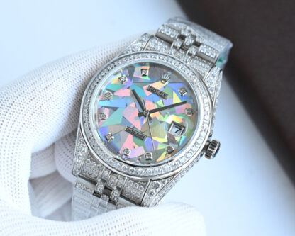 Rolex Logbook with full diamond trim, 41mm diameter - Image 6