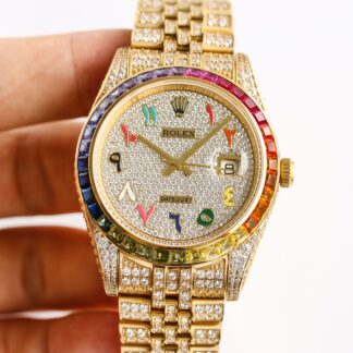 Rolex Logbook with Full Diamonds - Rich and Luxurious Edition