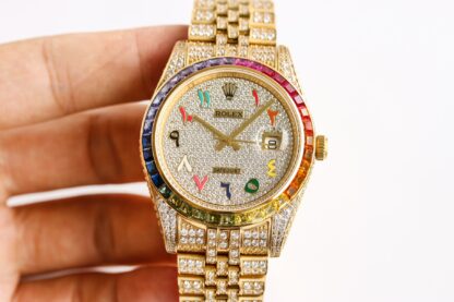 Rolex Logbook with Full Diamonds - Rich and Luxurious Edition