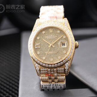 Rolex Logbook with Full Diamonds - Rich and Luxurious Edition