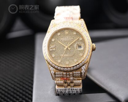 Rolex Logbook with Full Diamonds - Rich and Luxurious Edition