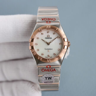 Omega women's Constellation series 28mm quartz wristwatch