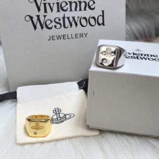 Vivienne Westwood CARLO Square Saturn Solitaire Ring