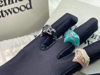 Vivienne Westwood Heart Enamel Ring