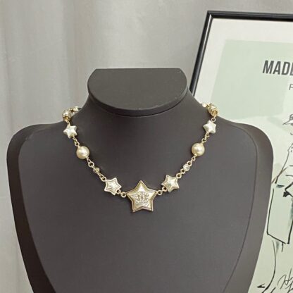 Chanel Mother-of-Pearl Star Necklace - Image 2