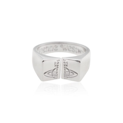 Vivienne Westwood Cracked Square Saturn Ring