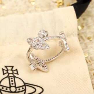 Vivienne Westwood Full Diamond 3 Saturn Ring