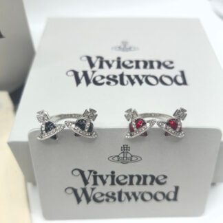 Vivienne Westwood Double Heart Saturn Open Ring