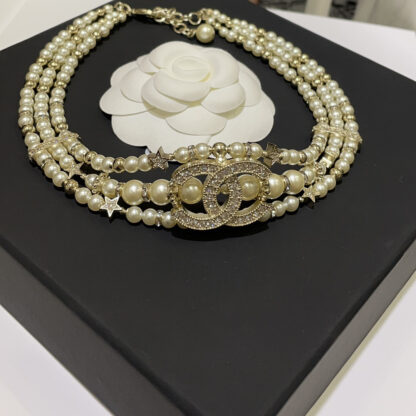 Chanel Multi-layer Pearl Necklace - Image 2