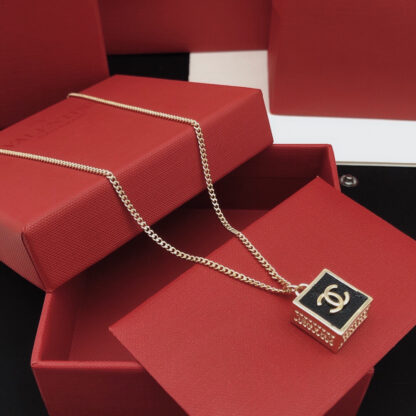 Chanel Cube Pendant Necklace - Image 2