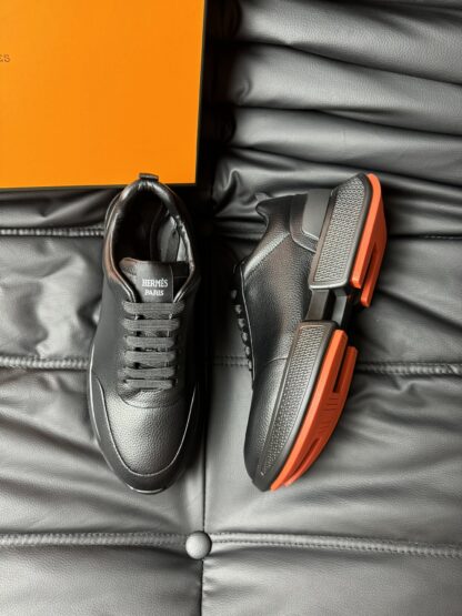Hermès Deep Black Premium Ultra Lightweight Sneakers - Image 2